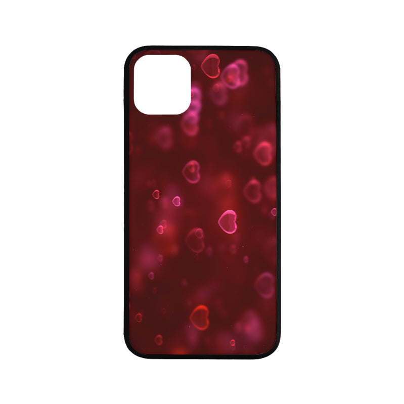 Rubber Case for iPhone 11 Pro Max 6.5" Red Heart custom design DromedarShop.com Online Boutique