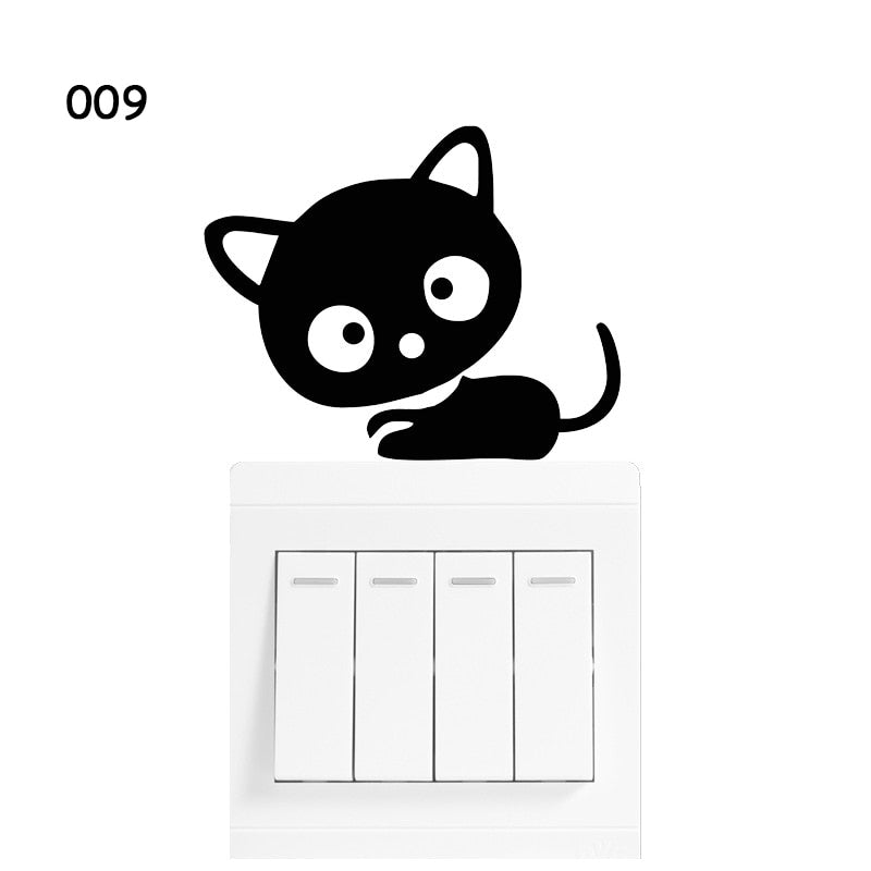 Light Switch Cat Sticker Home Decor DromedarShop.com Online Boutique