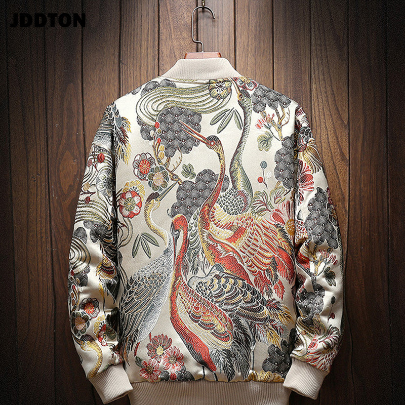 Mens Japanese Embroidery Bomber Jacket DromedarShop.com Online Boutique