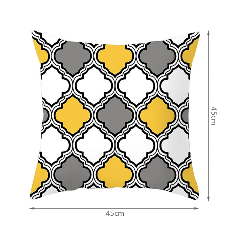 Yellow Diamond-Throw Pillow Cover-Home Decor Collection DromedarShop.com Online Boutique