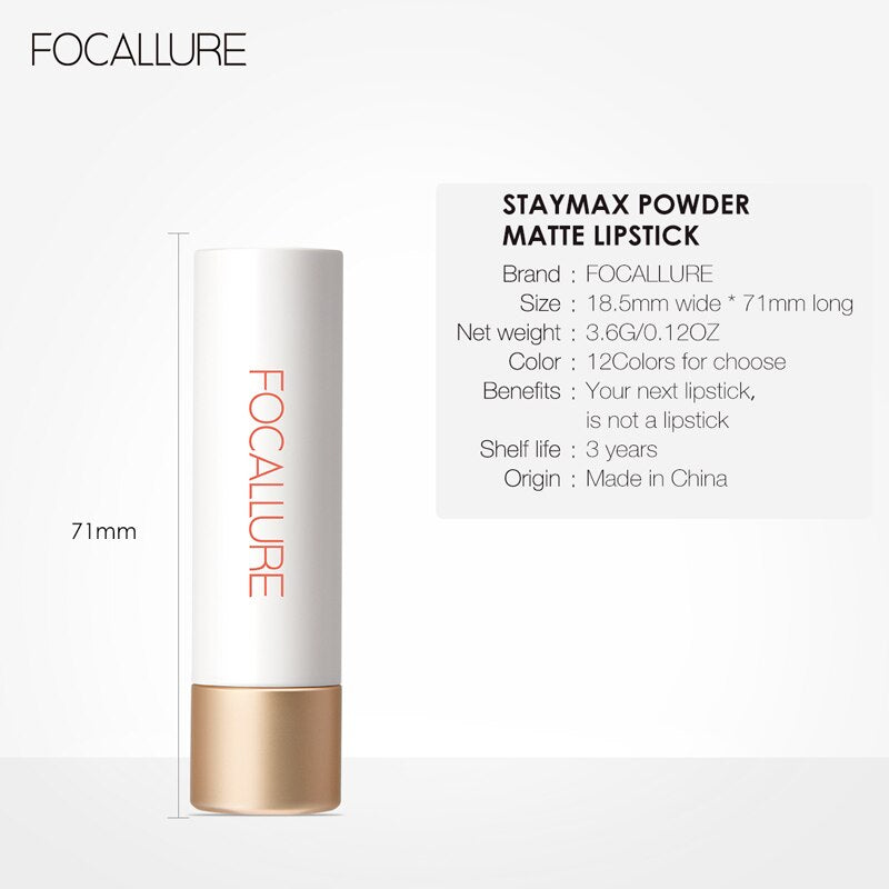 Staymax Powder Lightweight Waterproof Lips  Nude Matte Velvet Lipstick DromedarShop.com Online Boutique