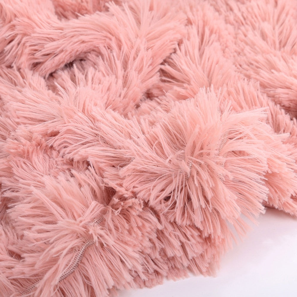 80x120cm 1pc Soft Warm Fluffy Home Decoration Comfortable Blanket DromedarShop.com Online Boutique