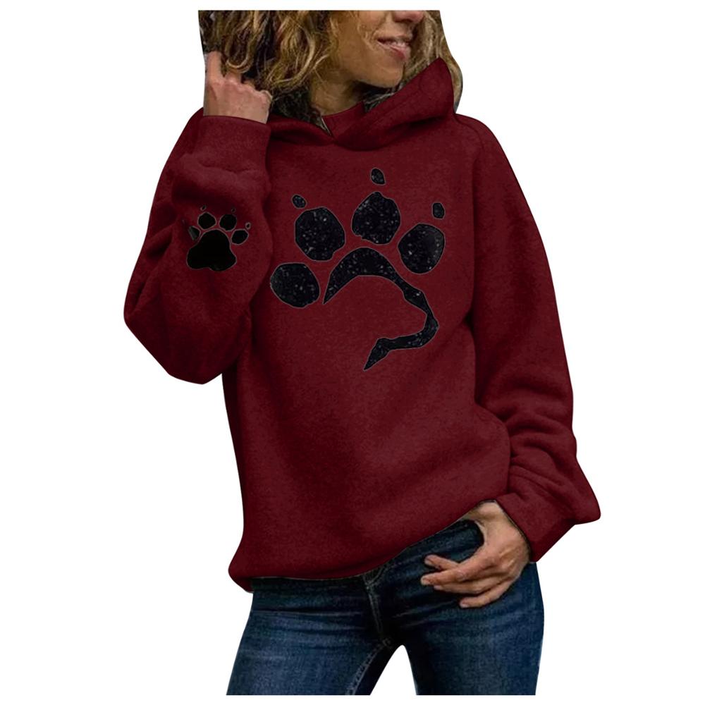 Dog paw Print Women's Hoodies DromedarShop.com Online Boutique