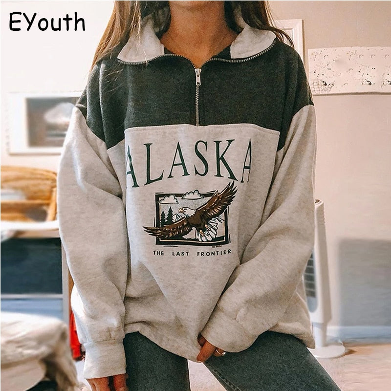 ALASKA women's long sleeve sweatshirts DromedarShop.com Online Boutique