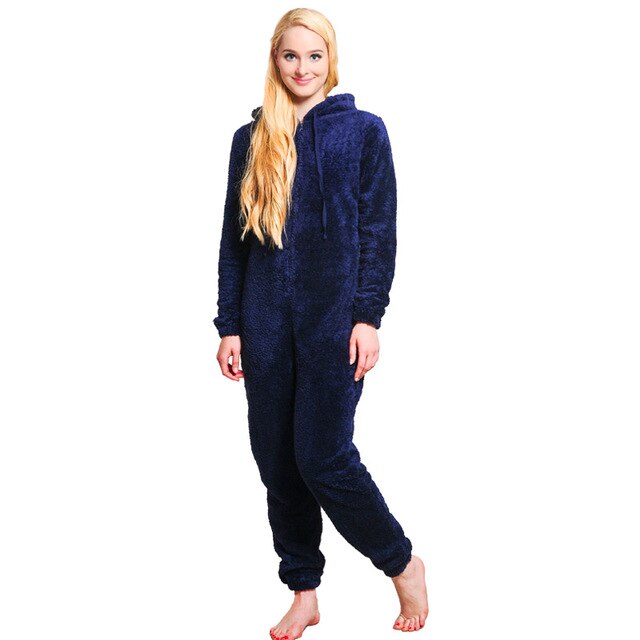 Women Winter Warm Fleece Jumpsuits DromedarShop.com Online Boutique