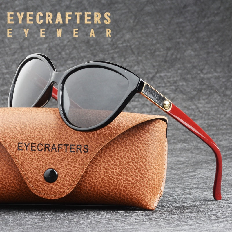Cat Eye Luxury Polarized Sunglasses DromedarShop.com Online Boutique