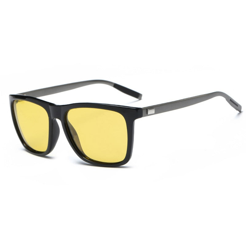 Retro Square Polarized Night Vision Driving Polarized Unisex Sunglasses DromedarShop.com Online Boutique