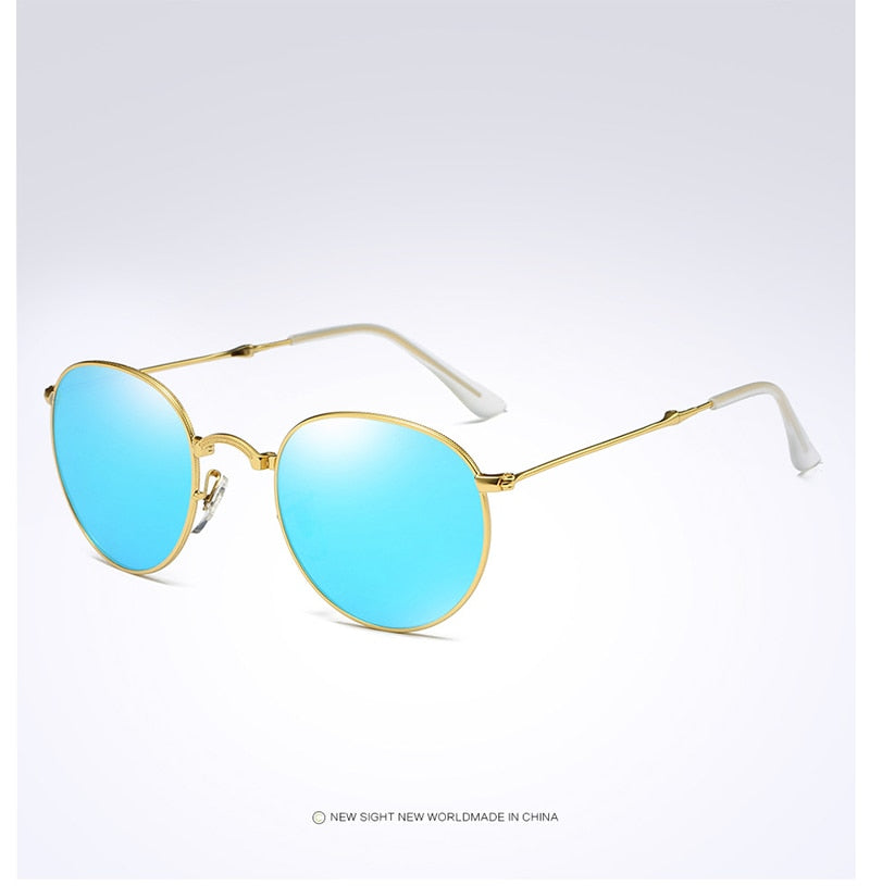 Portable  Retro Vintage Driving Mirrored Unisex Sunglasses DromedarShop.com Online Boutique