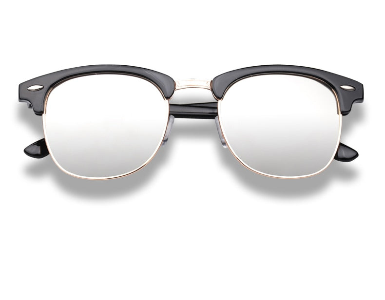 Retro Classic Half Frame Polarized Sunglasses DromedarShop.com Online Boutique