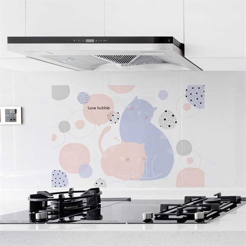 Happy Plate Kitchen Oil-proof,  Heat Resistant, Waterproof  Wall Stickers DromedarShop.com Online Boutique