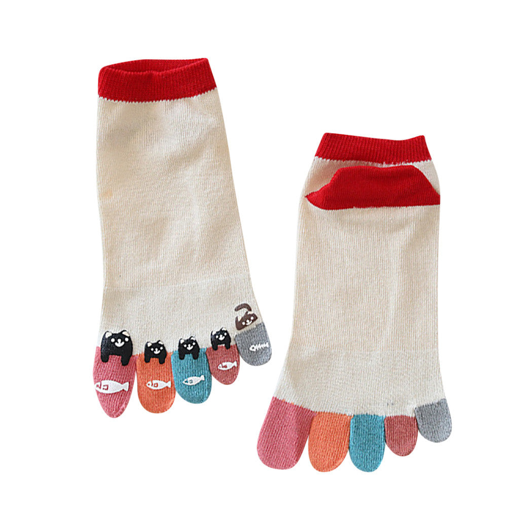 Funny Five Finger Socks DromedarShop.com Online Boutique