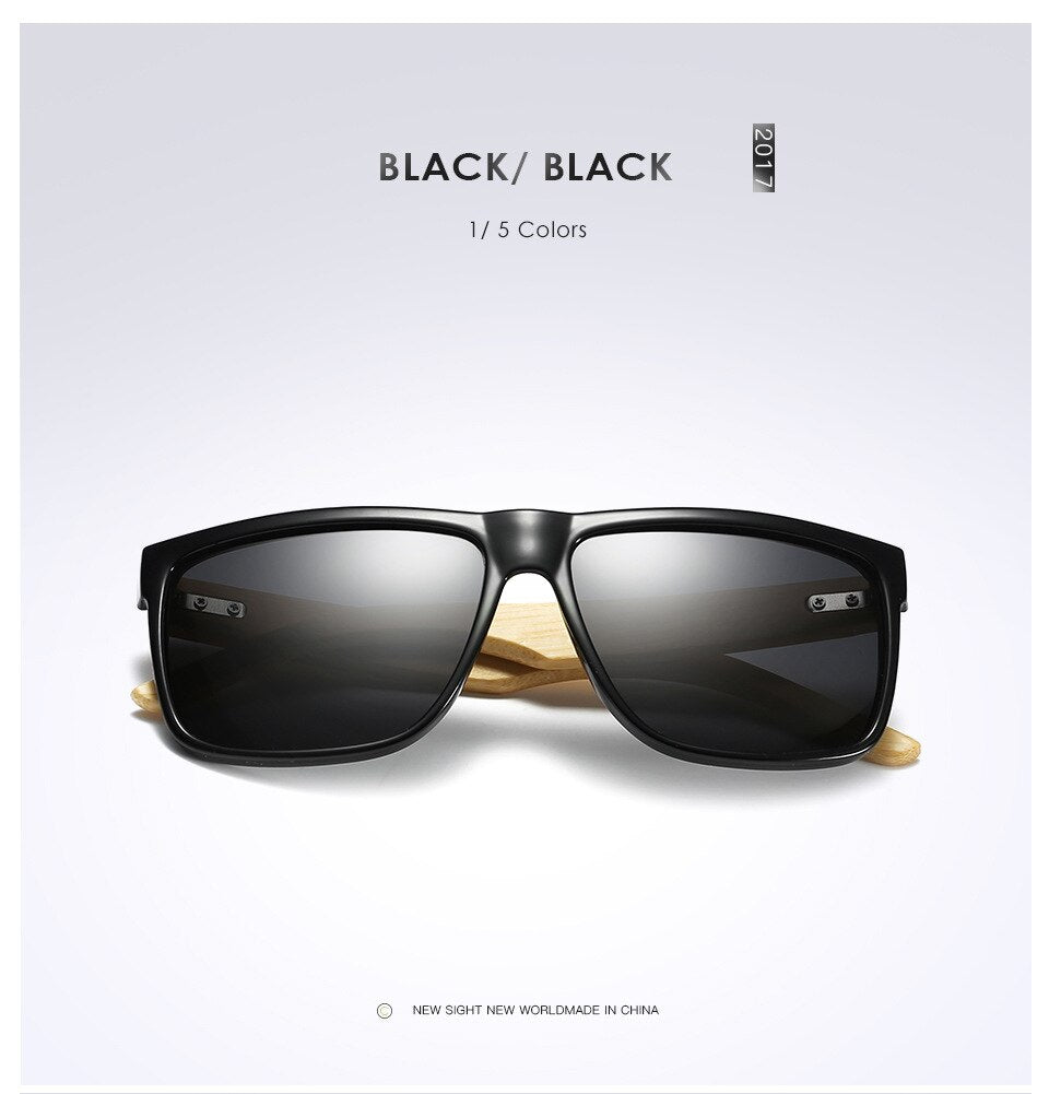 Bamboo Wood Polarized Unisex Tortoise Brown Mirrored Coating UV400 Sunglasses DromedarShop.com Online Boutique