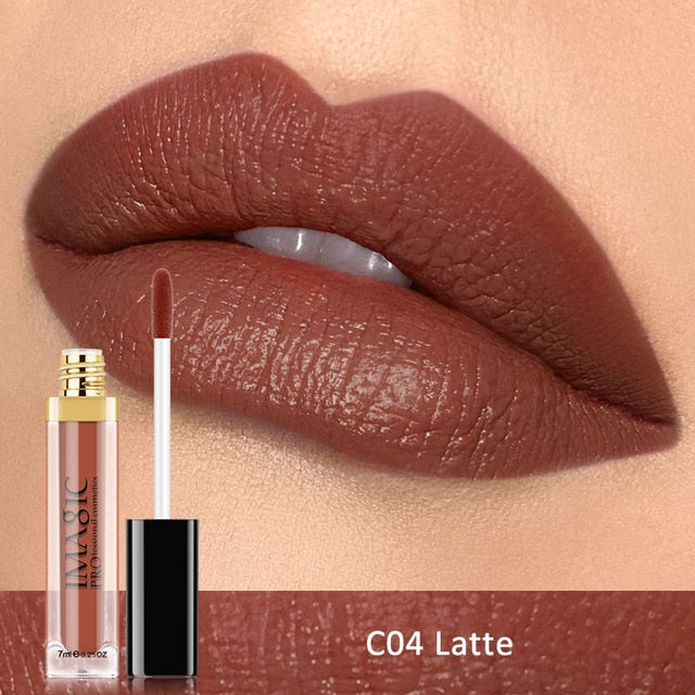 IMAGIC Waterproof Lip Gloss Matte Liquid Lipstick 12 color DromedarShop.com Online Boutique