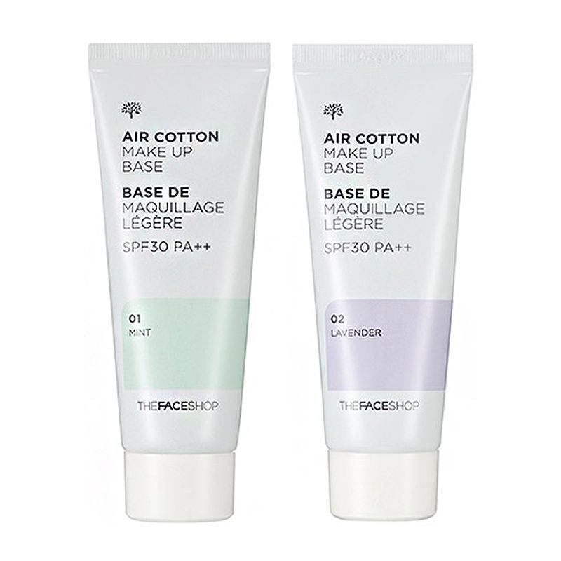 Korean Cosmetic Air Cotton Make Up Base SPF30/PA++ 40ml Face Concealer Cream Perfect Cover Pores Primer Base Makeup Foudantion DromedarShop.com Online Boutique