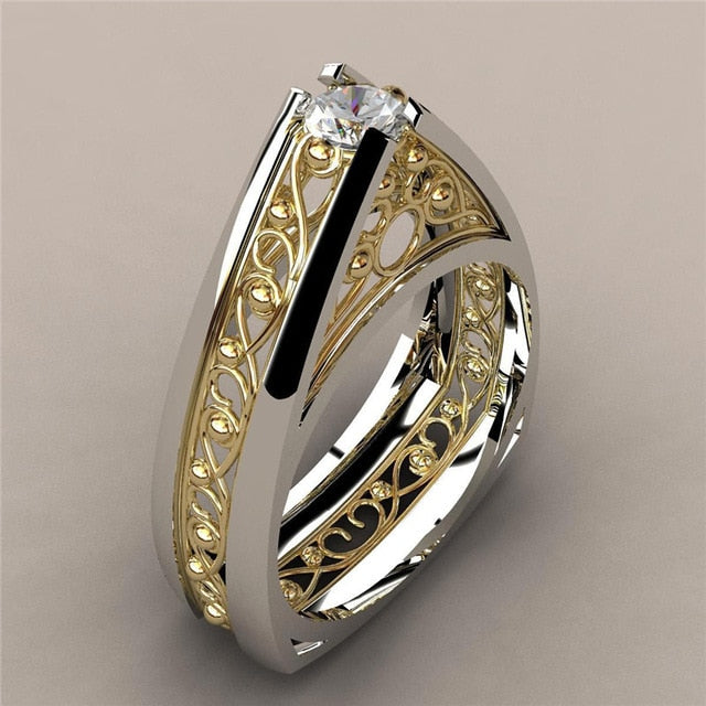 Luxury Big Crystal Stone Wedding Ring DromedarShop.com Online Boutique