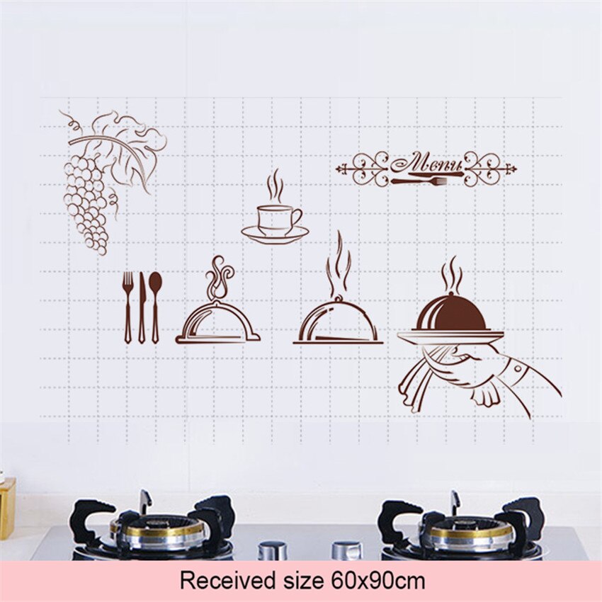 Kitchen Self Adhesive Oil-proof Wall Stickers High Temperature Foil for Kitchen Waterproof Wallpaper DromedarShop.com Online Boutique