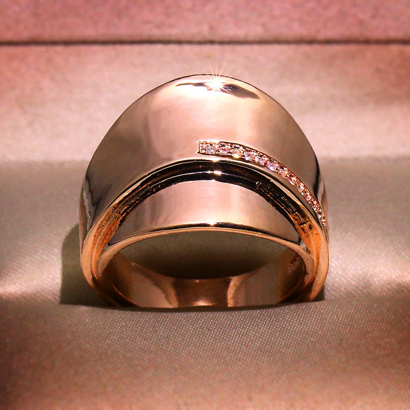 Rose Gold Color Promise Engagement Rings for Women DromedarShop.com Online Boutique