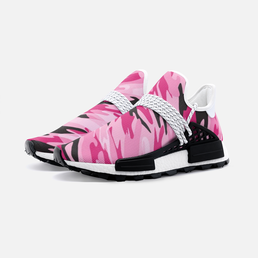 Pink-Black Camouflage Unisex Lightweight Sneaker S-1 Boost DromedarShop.com Online Boutique