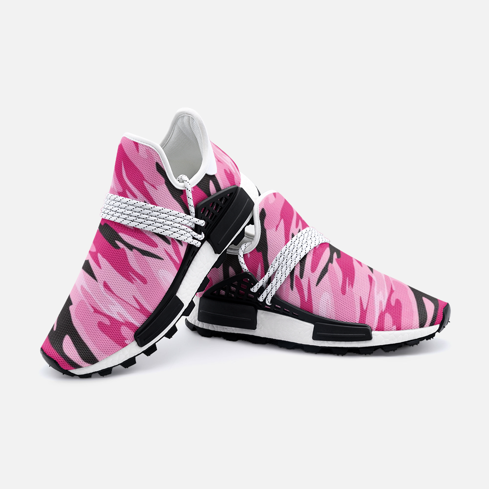 Pink-Black Camouflage Unisex Lightweight Sneaker S-1 Boost DromedarShop.com Online Boutique