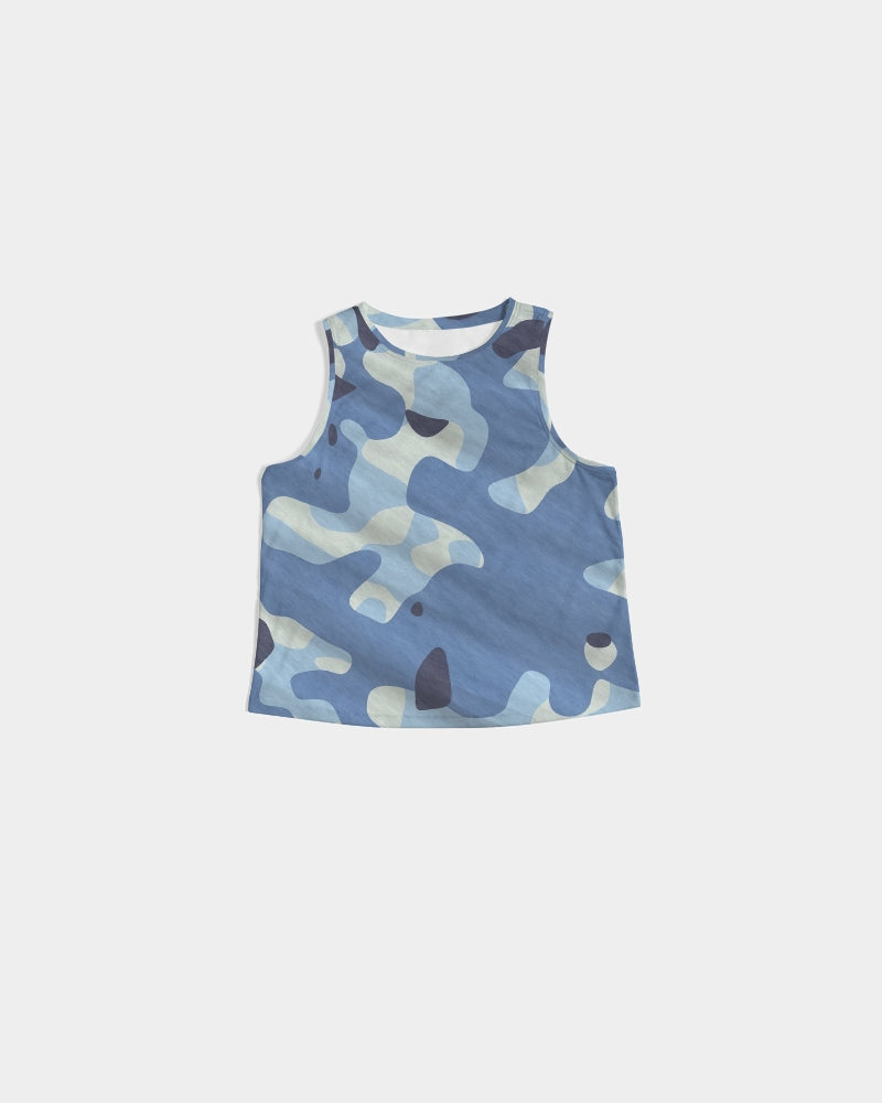 Blue Maniac Camouflage Women's Cropped Tank DromedarShop.com Online Boutique