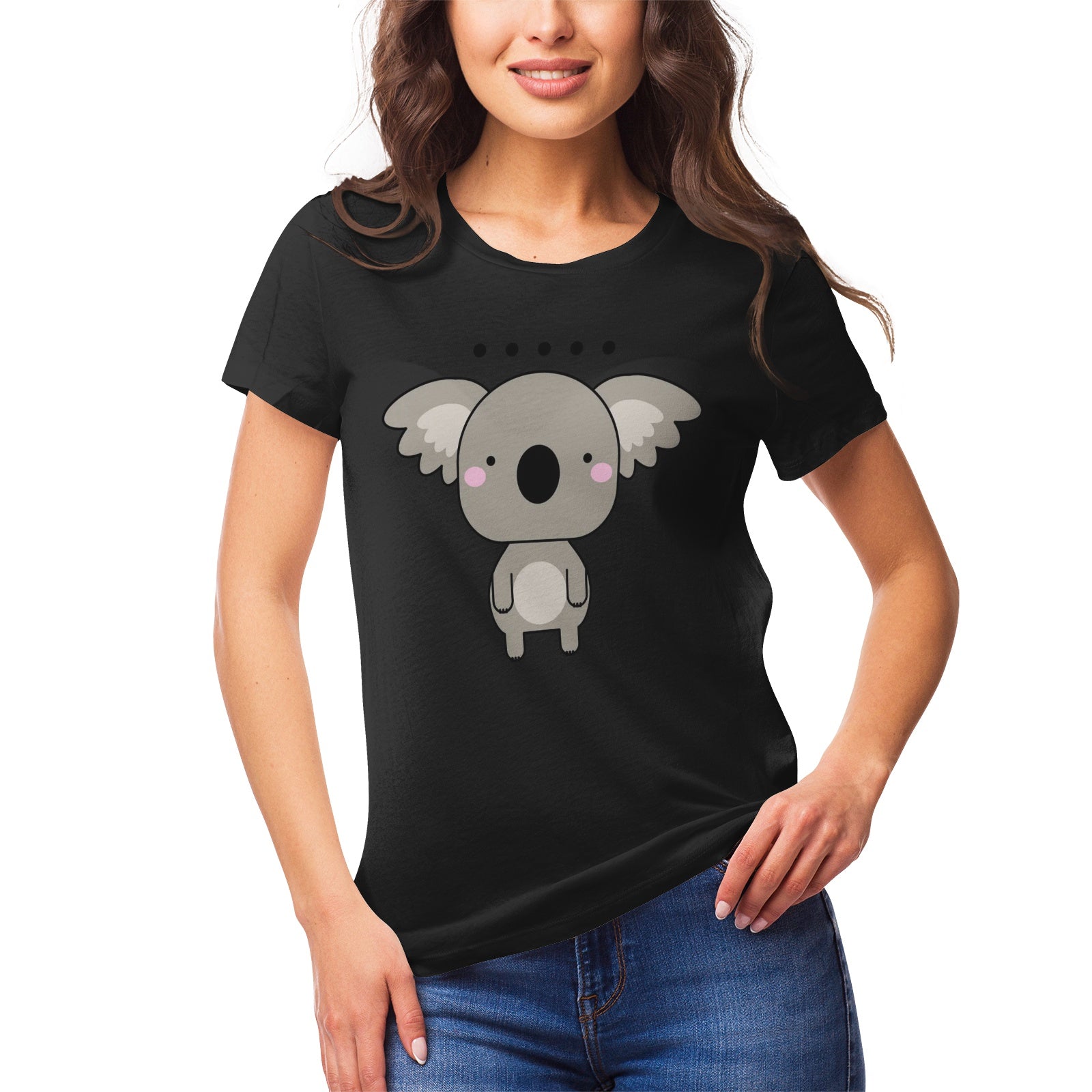 Koala Serie 13 Women's Ultrasoft Pima Cotton T‑shirt - DromedarShop.com Online Boutique