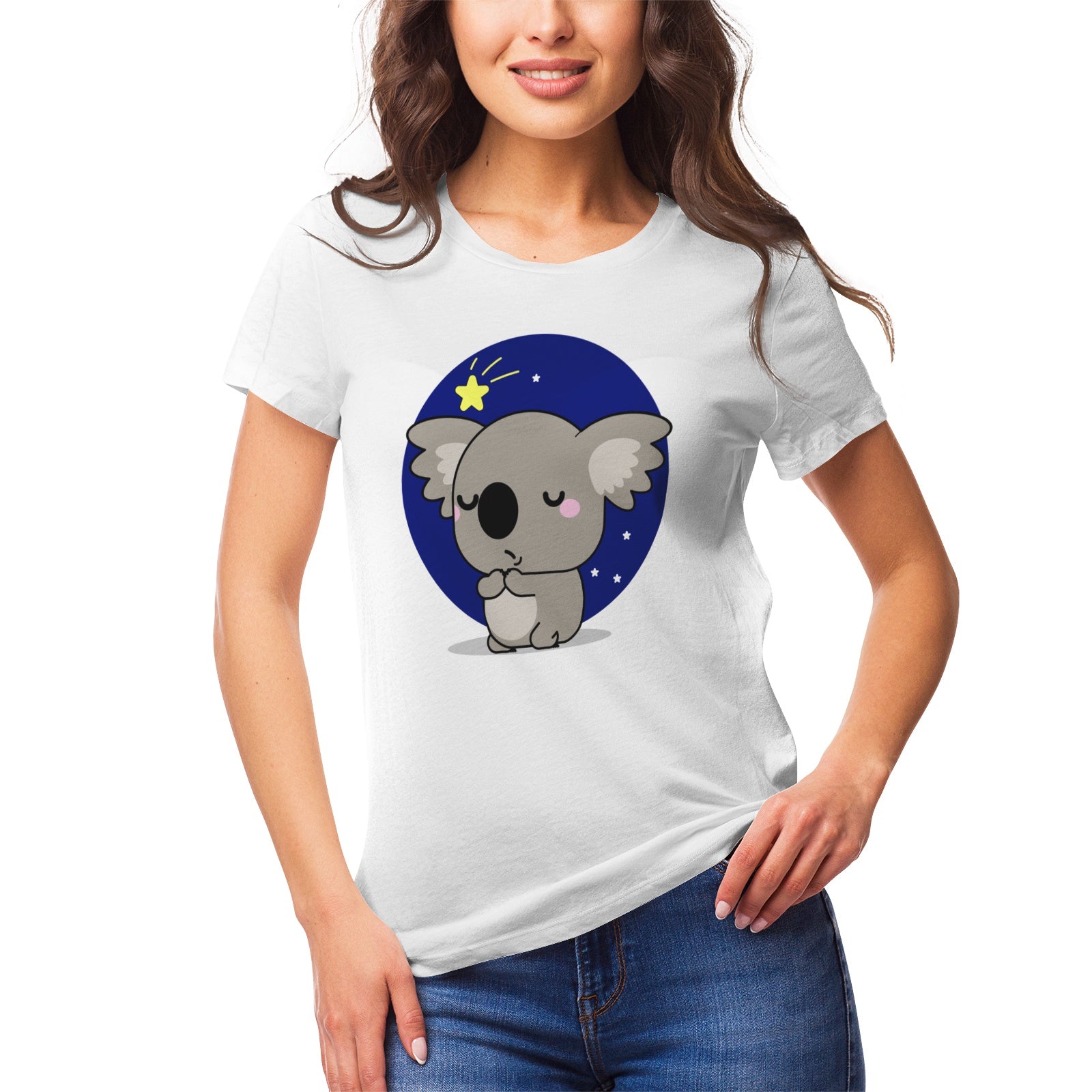 Koala Serie 33 Women's Ultrasoft Pima Cotton T‑shirt - DromedarShop.com Online Boutique