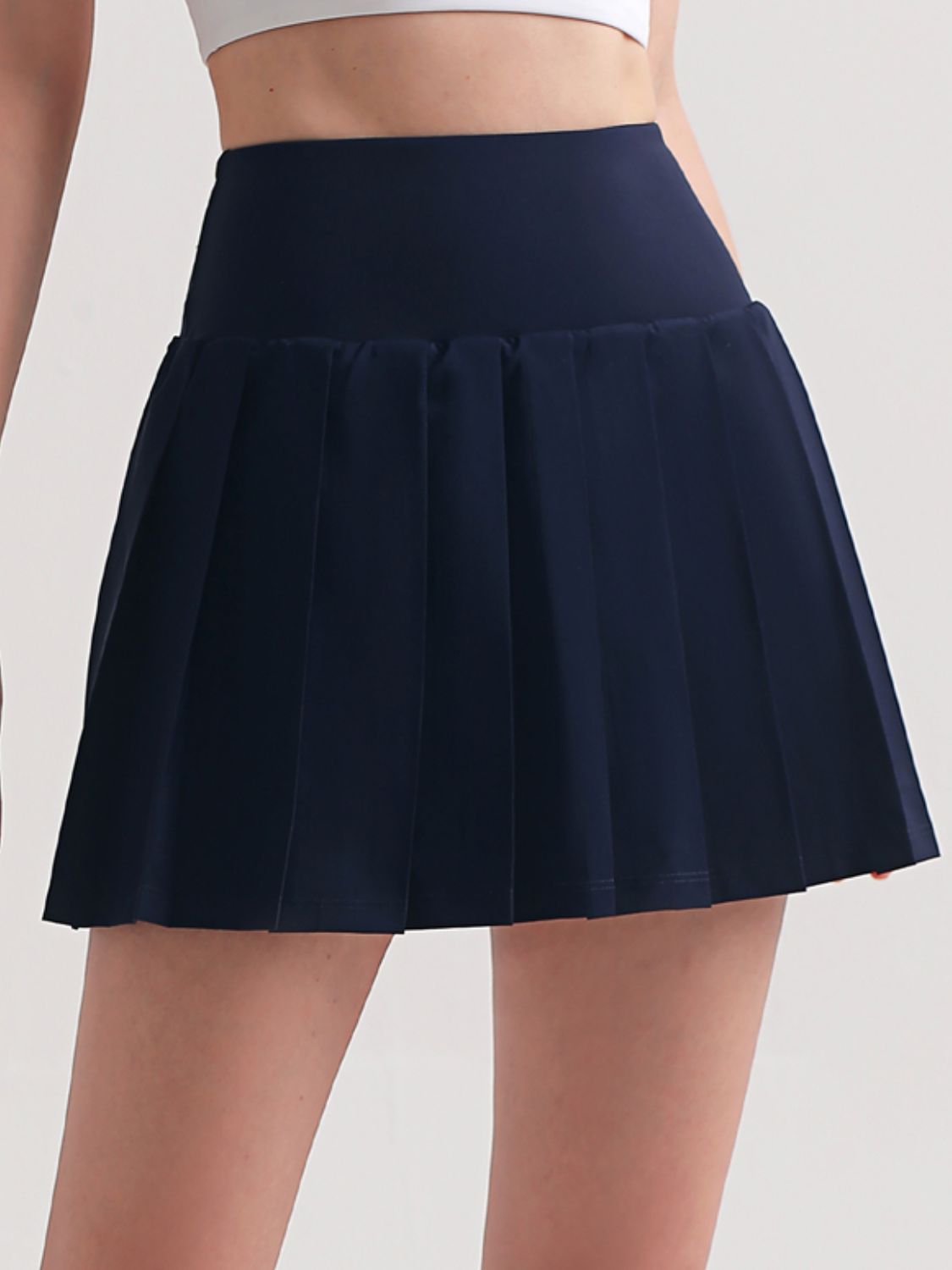 Pleated Elastic Waistband Sports Skirt - DromedarShop.com Online Boutique