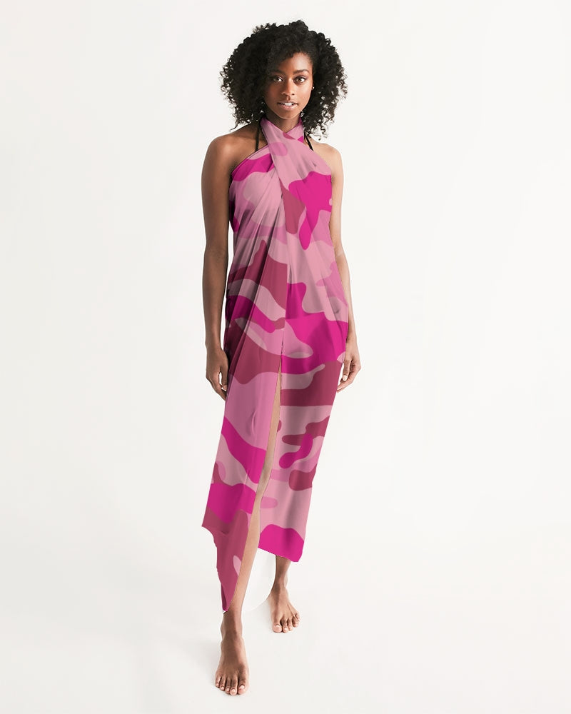 Pink  3 Color Camouflage Swim Cover Up DromedarShop.com Online Boutique