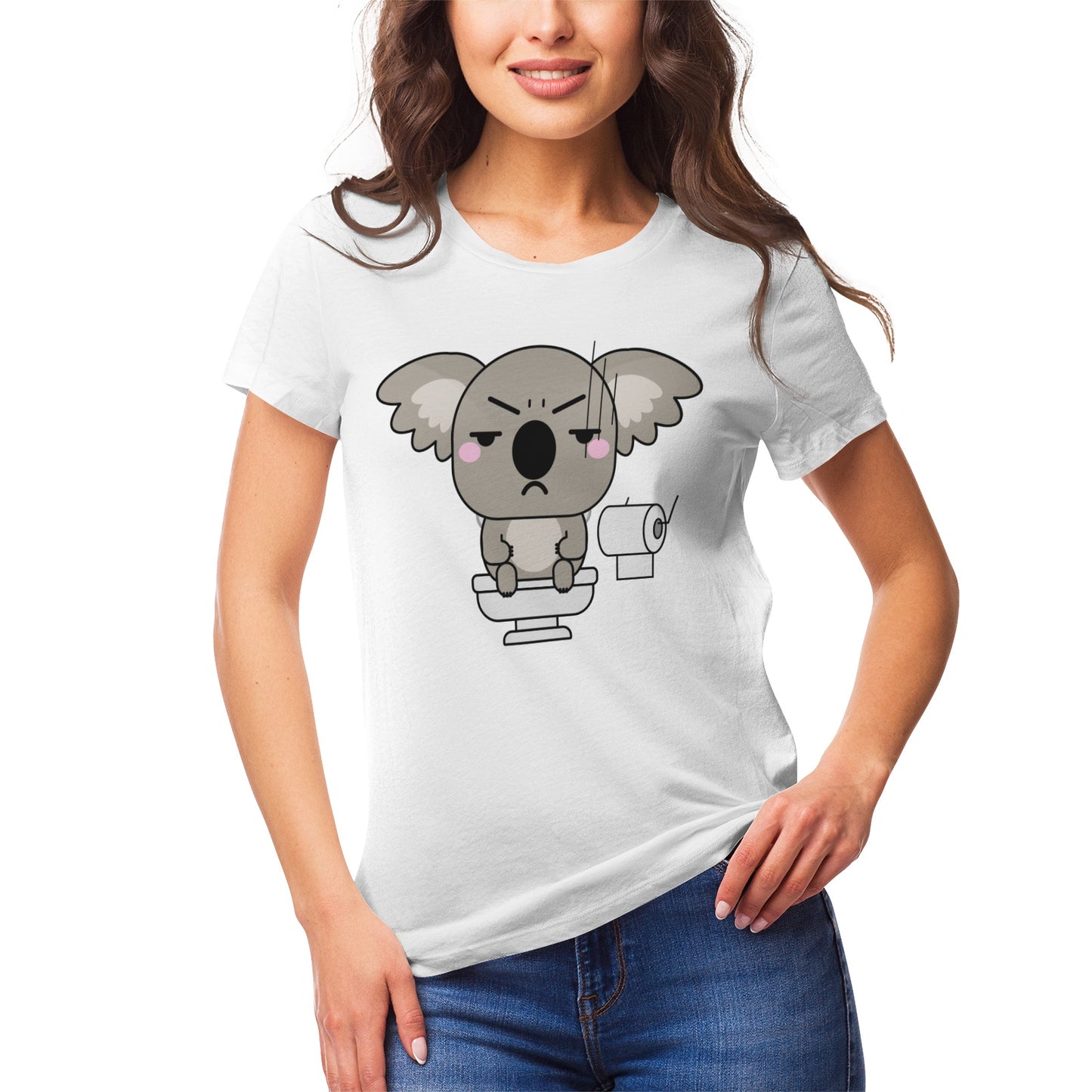 Koala Serie 37 Women's Ultrasoft Pima Cotton T‑shirt - DromedarShop.com Online Boutique