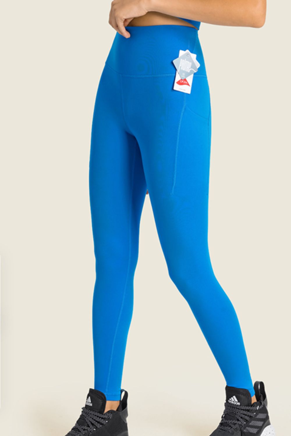 High-Rise Wide Waistband Pocket Yoga Leggings - DromedarShop.com Online Boutique