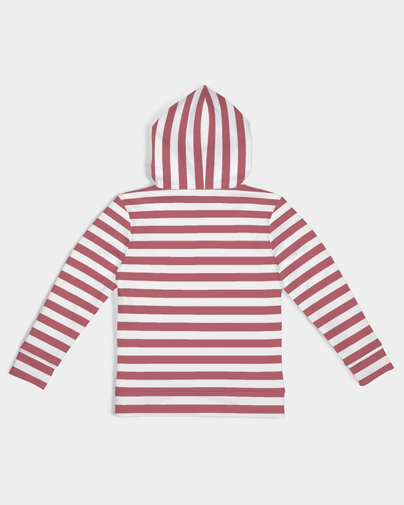 Red Stripes on White Kids Hoodie DromedarShop.com Online Boutique