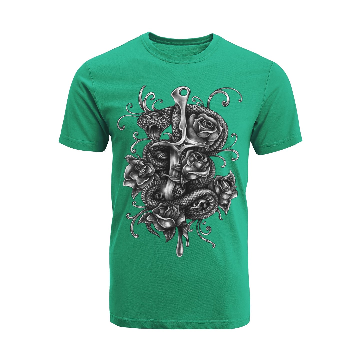 Dagger and Snake T-Shirt DromedarShop.com Online Boutique