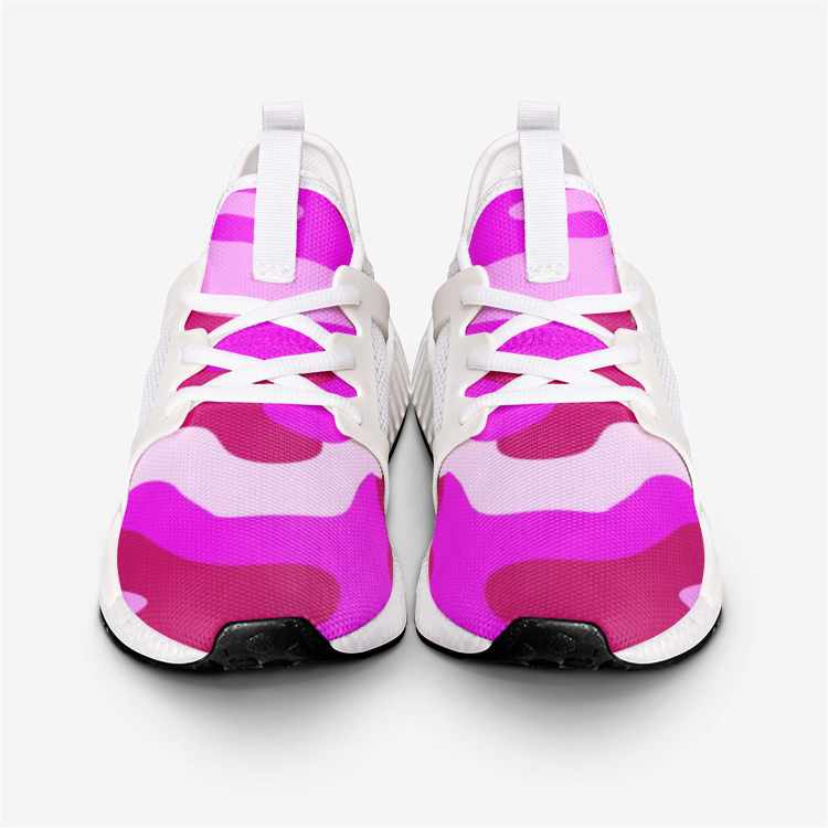 Intensive Pink Camouflage 27 Unisex Lightweight Sneaker DromedarShop.com Online Boutique