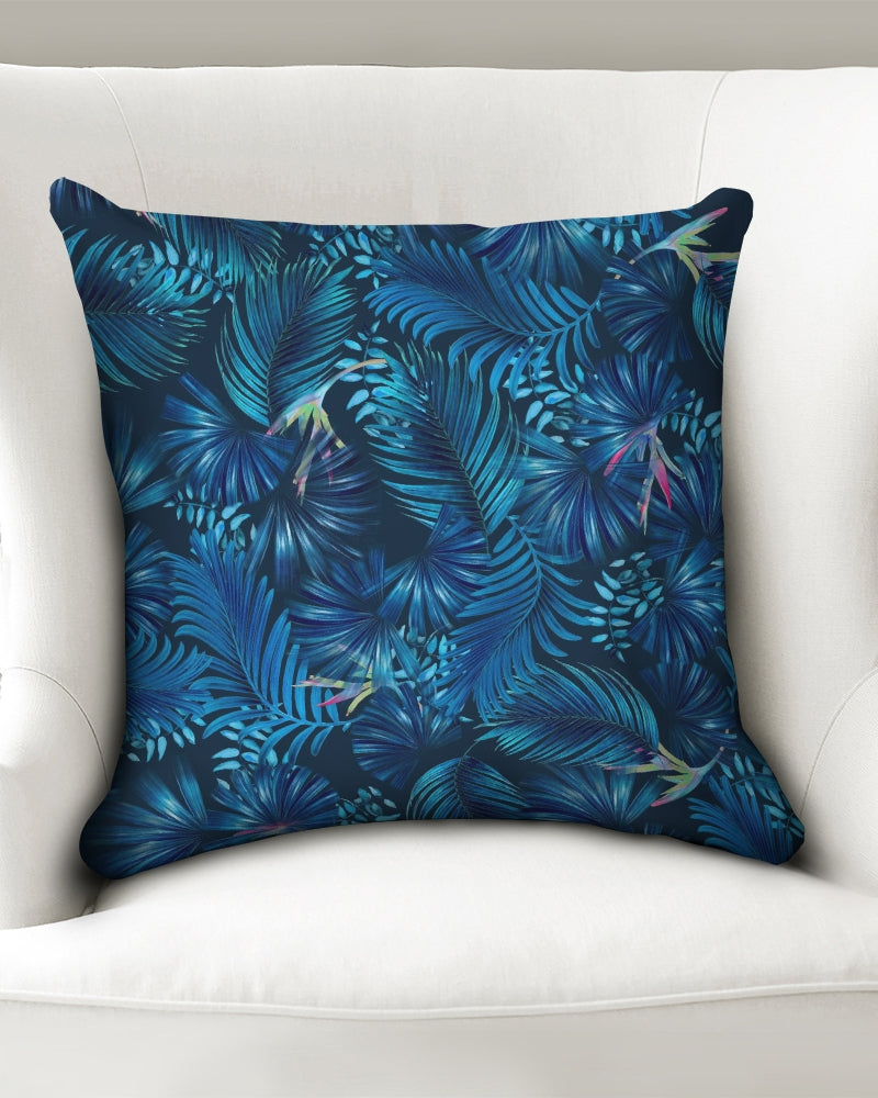 Floliage blue dream Throw Pillow Case 18"x18" DromedarShop.com Online Boutique