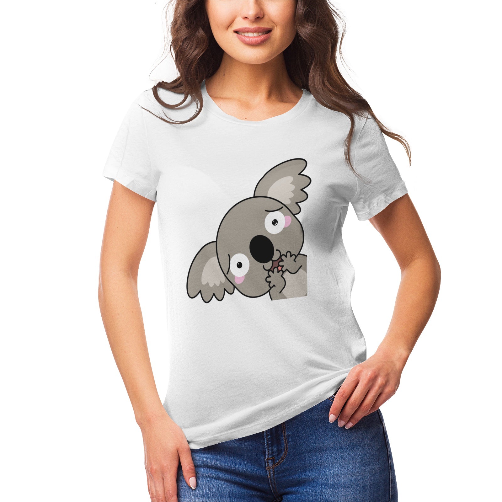 Koala Serie 21 Women's Ultrasoft Pima Cotton T‑shirt - DromedarShop.com Online Boutique