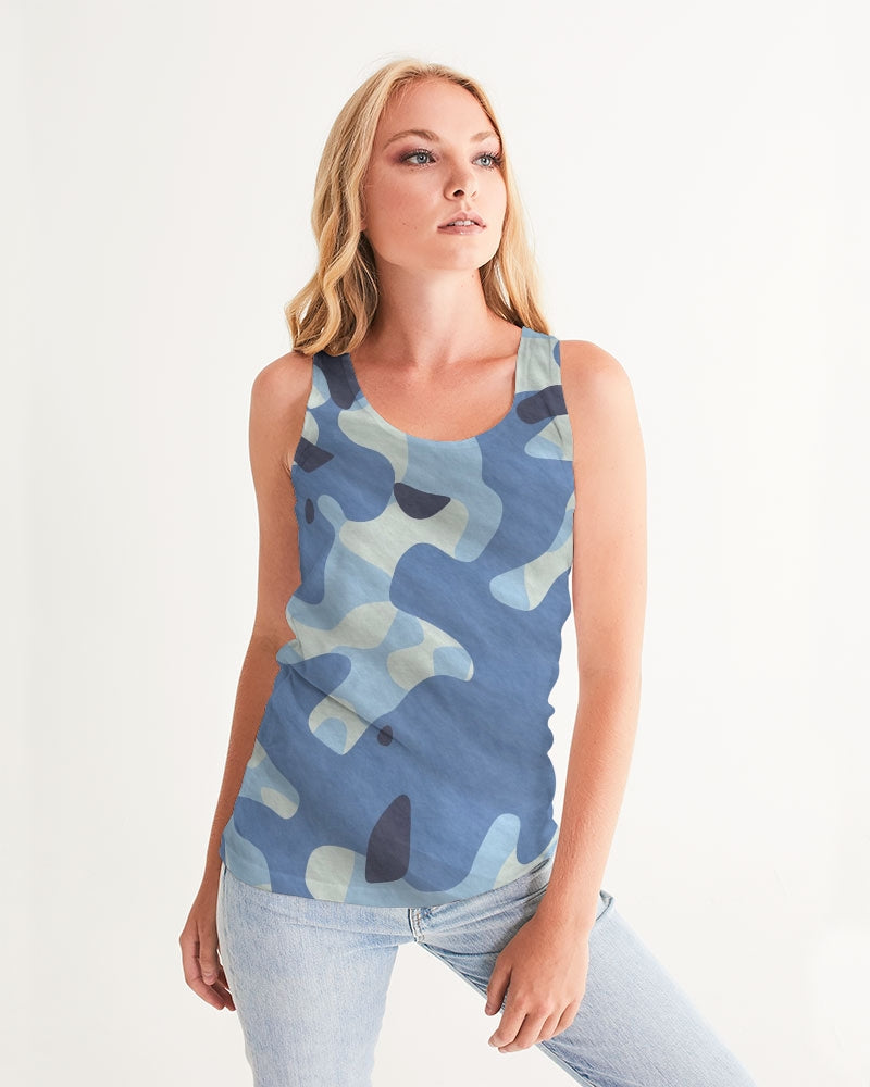 Blue Maniac Camouflage Women's Tank DromedarShop.com Online Boutique
