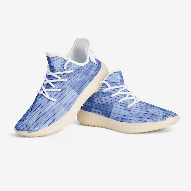 Aztec Blue pattern Unisex Lightweight Sneaker YZ Boost DromedarShop.com Online Boutique