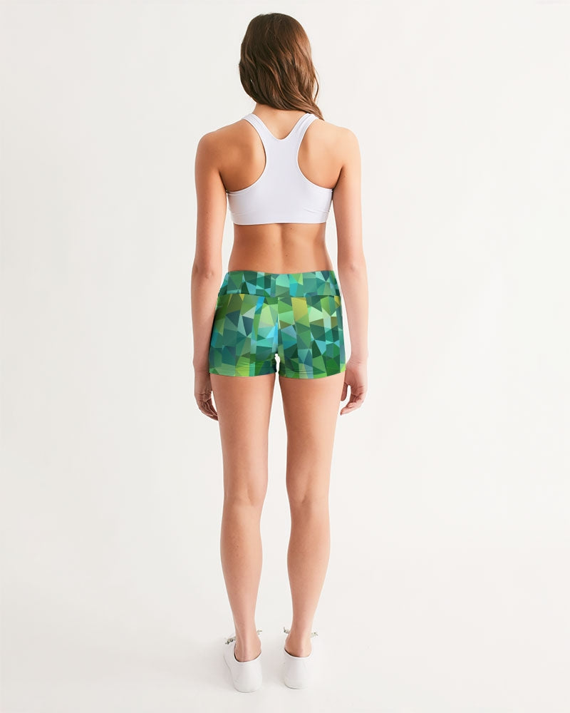 Green Line 101 Women's Mid-Rise Yoga Shorts DromedarShop.com Online Boutique