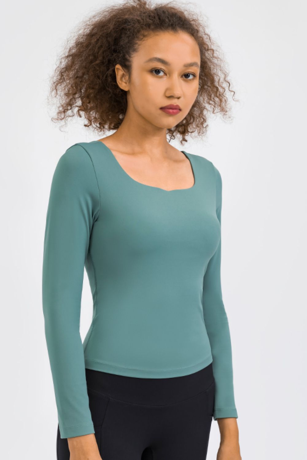 Feel Like Skin Highly Stretchy Long Sleeve Sports Top - DromedarShop.com Online Boutique