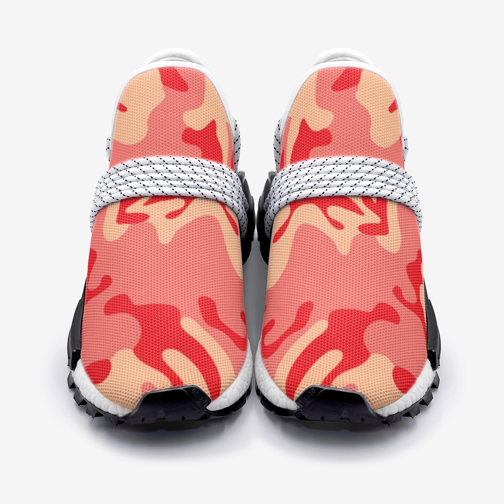 Red Coral Camouflage Unisex Lightweight Sneaker S-1 Boost DromedarShop.com Online Boutique