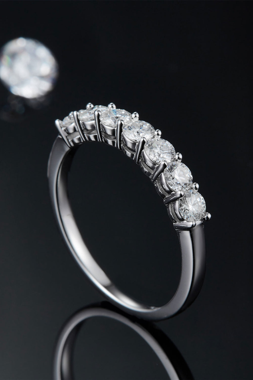 Can't Stop Your Shine Moissanite Platinum-Plated Ring - DromedarShop.com Online Boutique