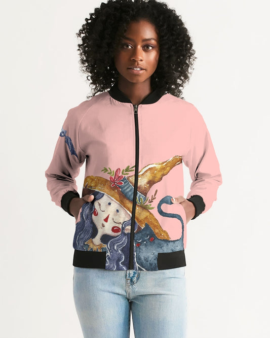 Holiday Pink Women's Bomber Jacket DromedarShop.com Online Boutique