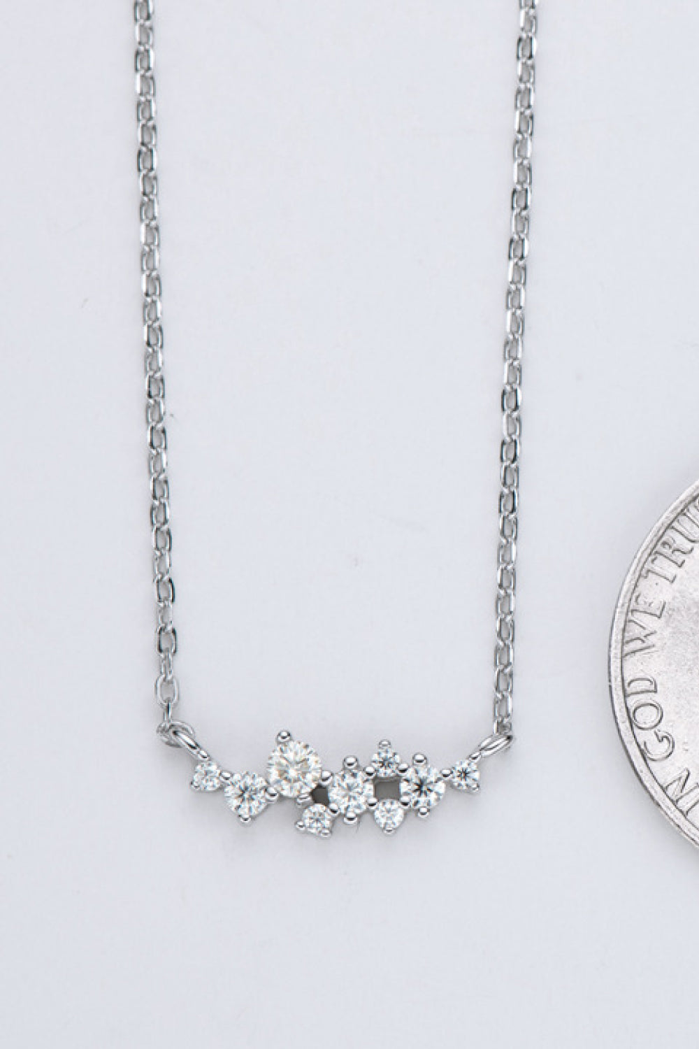 Get A Move On Moissanite Pendant Chain Necklace - DromedarShop.com Online Boutique