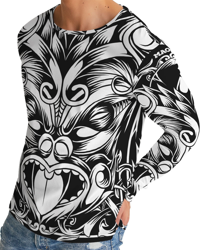 Maori Mask Collection Men's Long Sleeve Tee DromedarShop.com Online Boutique