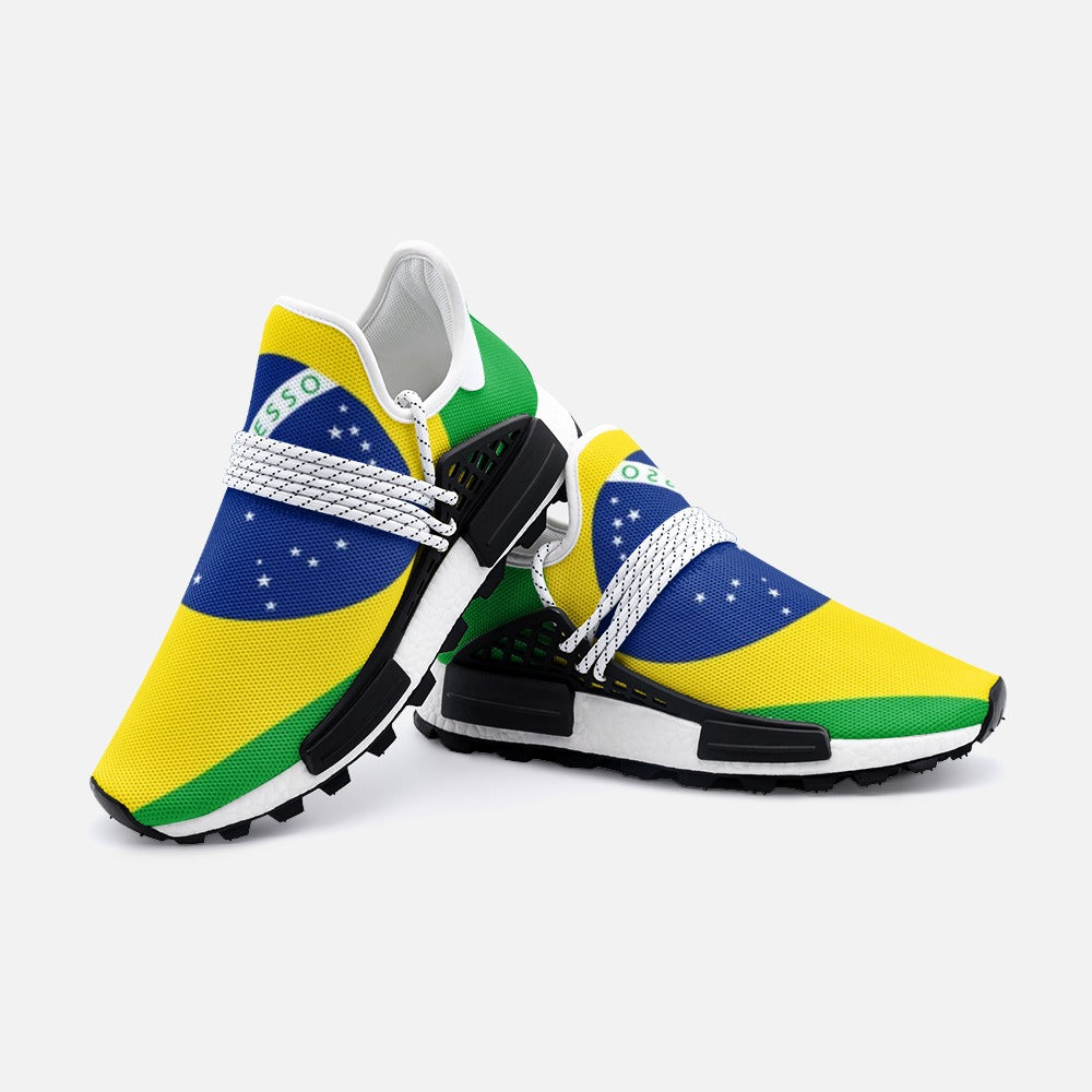 Brasil Flag Unisex Lightweight Sneaker S-1 Boost DromedarShop.com Online Boutique