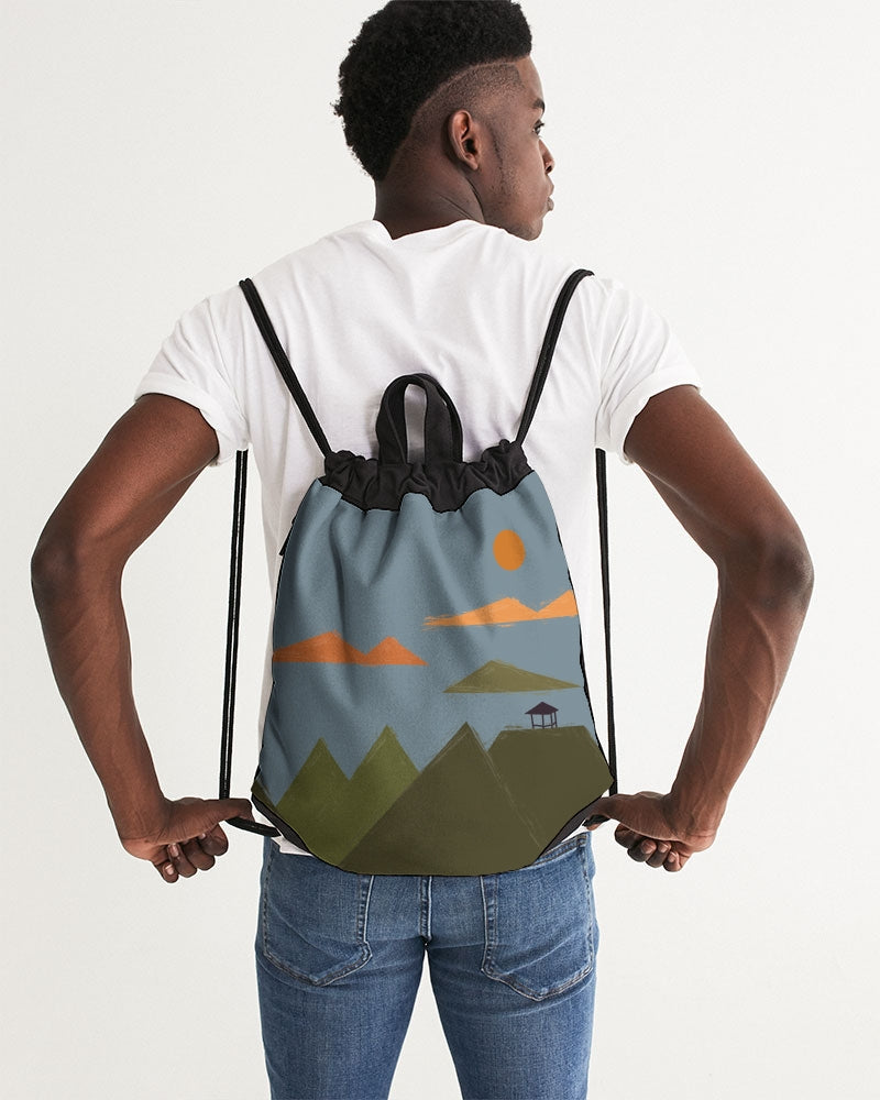 Hills Canvas Drawstring Bag DromedarShop.com Online Boutique