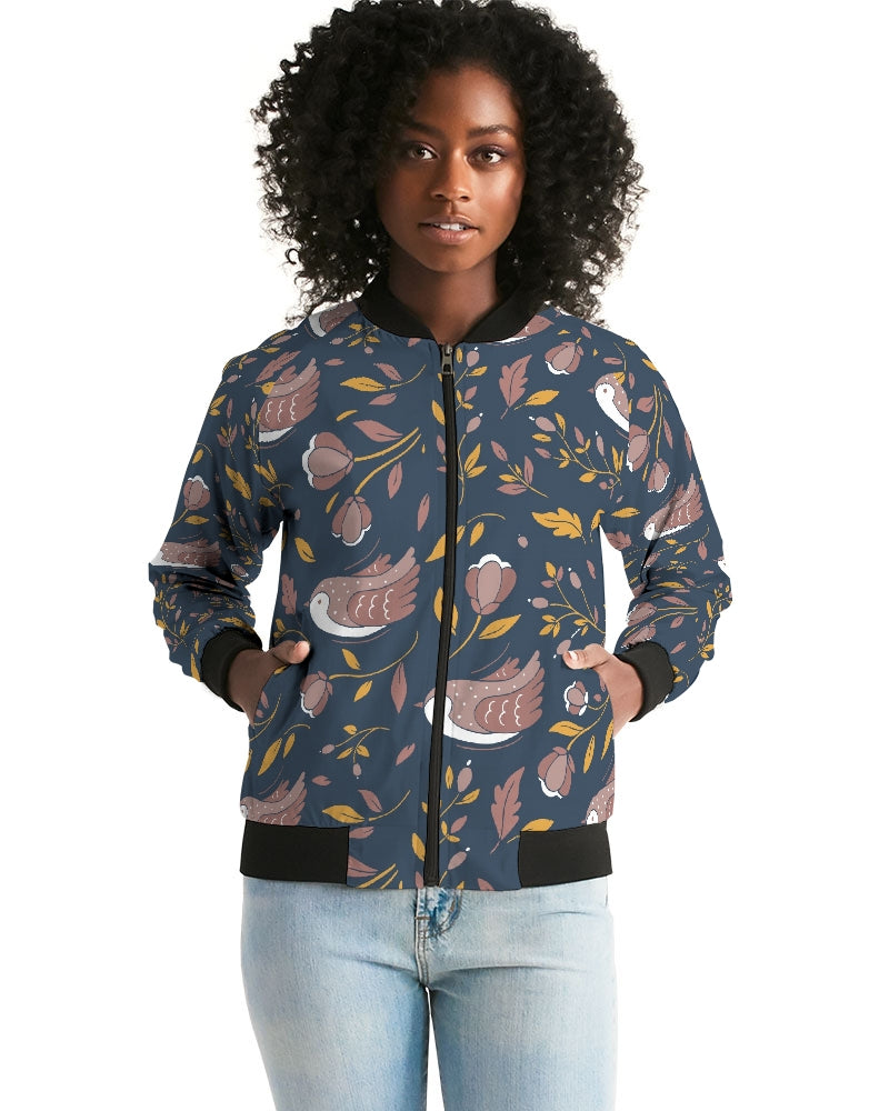 Golden Autumn Women's Bomber Jacket DromedarShop.com Online Boutique