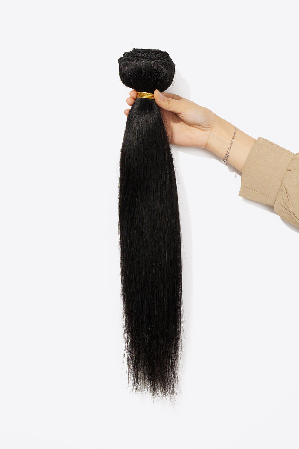 Nr. 1 Keep Me Elegant Straight Clip-in Hair Extensions Human Hair DromedarShop.com Online Boutique