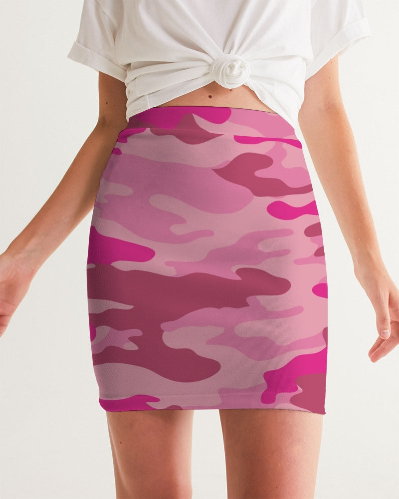 Pink 3 Color Camouflage Women's Mini Skirt DromedarShop.com Online Boutique