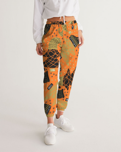 Holiday Orange Women's Track Pants DromedarShop.com Online Boutique